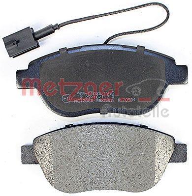 Jeu de 4 plaquettes de frein METZGER ref. 1170504